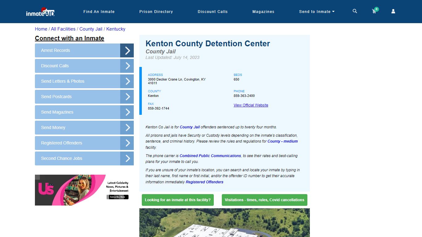 Kenton County Detention Center - Inmate Locator - Covington, KY